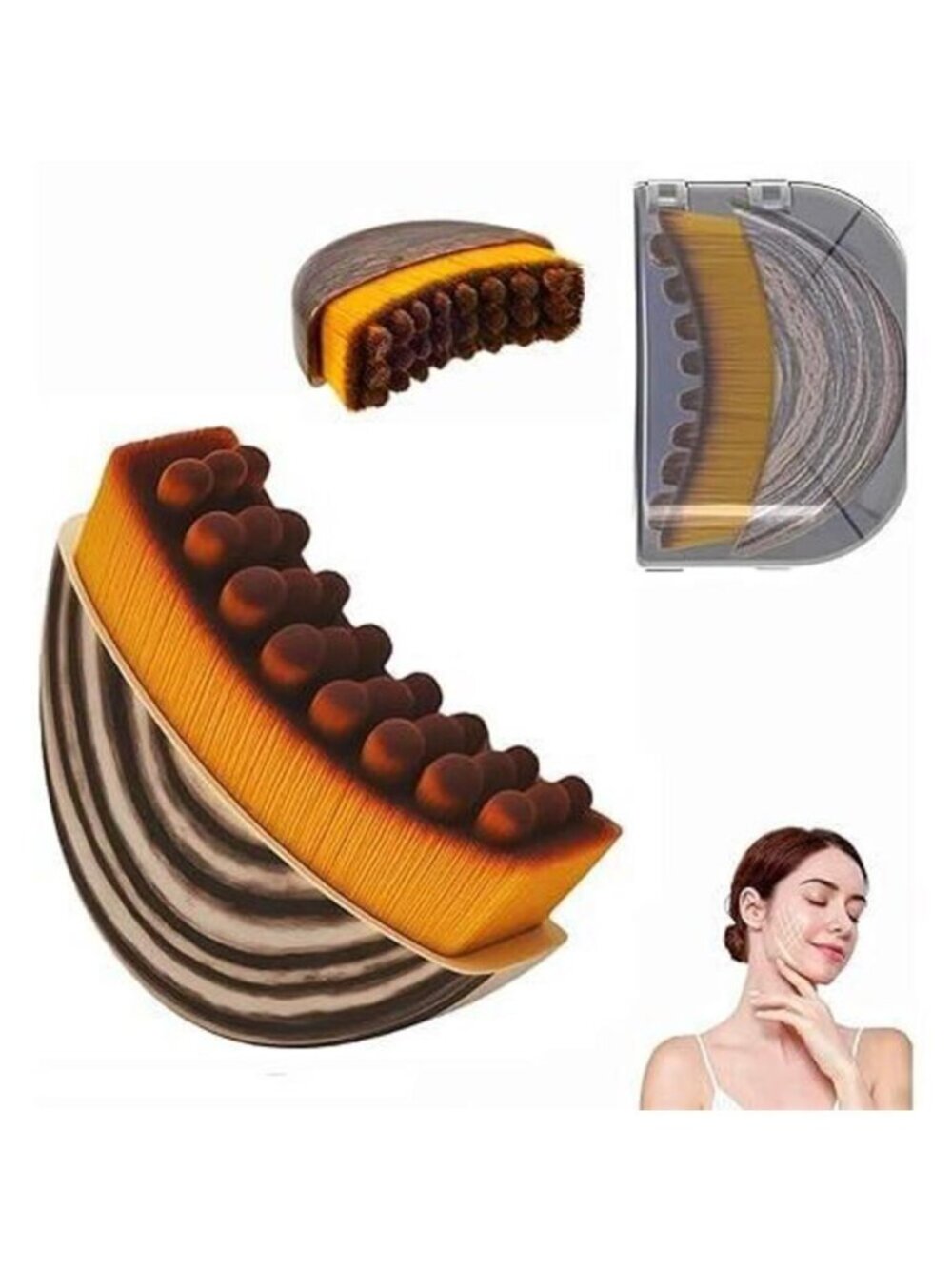Lymphatic Contour Face Brush, Lymphatic Drainage Massager For Face, Reduce
